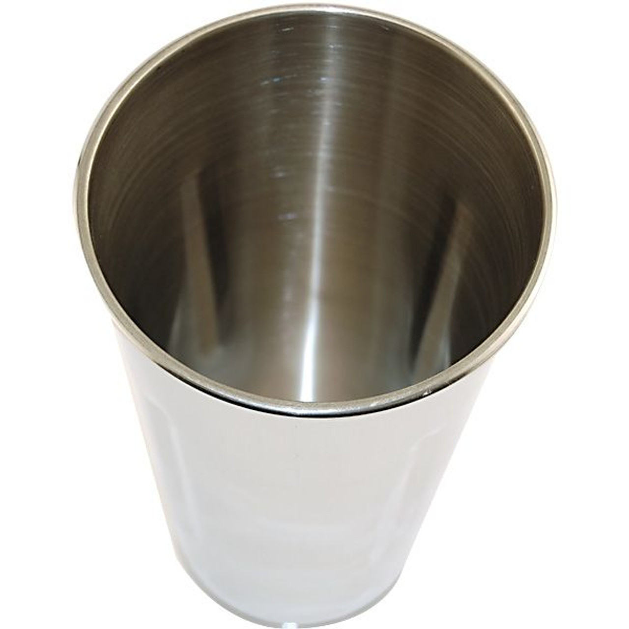 Metal Magery Stainless Steel Milkshake Cups Immersion Hand Blender Malt Cup 30 oz Set of 2