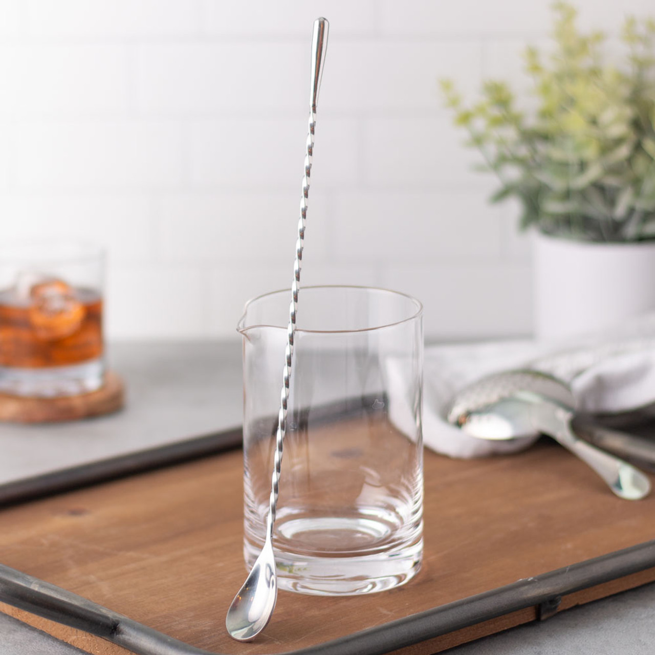 Lbq-6 Pcs Cocktail Paddle Drink Stirrers, Stainless Steel Coffee