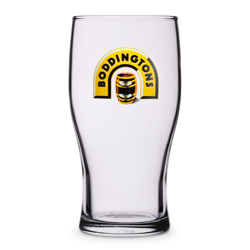 boddingtons beer tulip pint glass