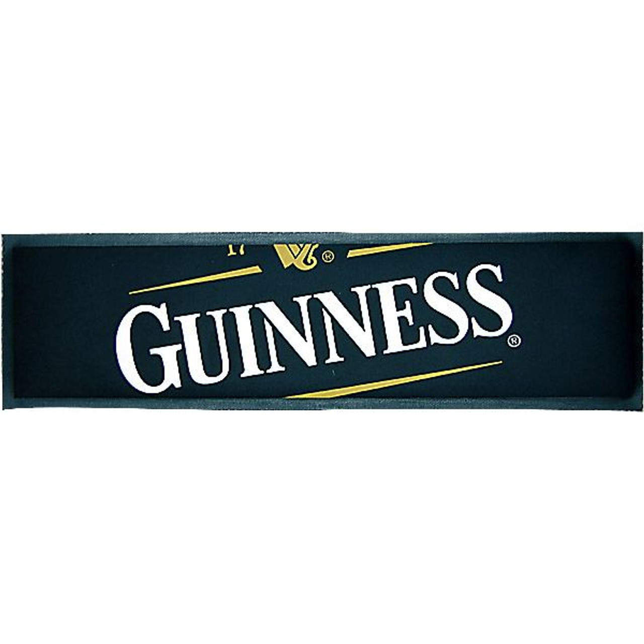 Guinness Pub Beer Man Cave Home Bar Rubber Backed Mat Runner Used 82 cm x 22 cm 