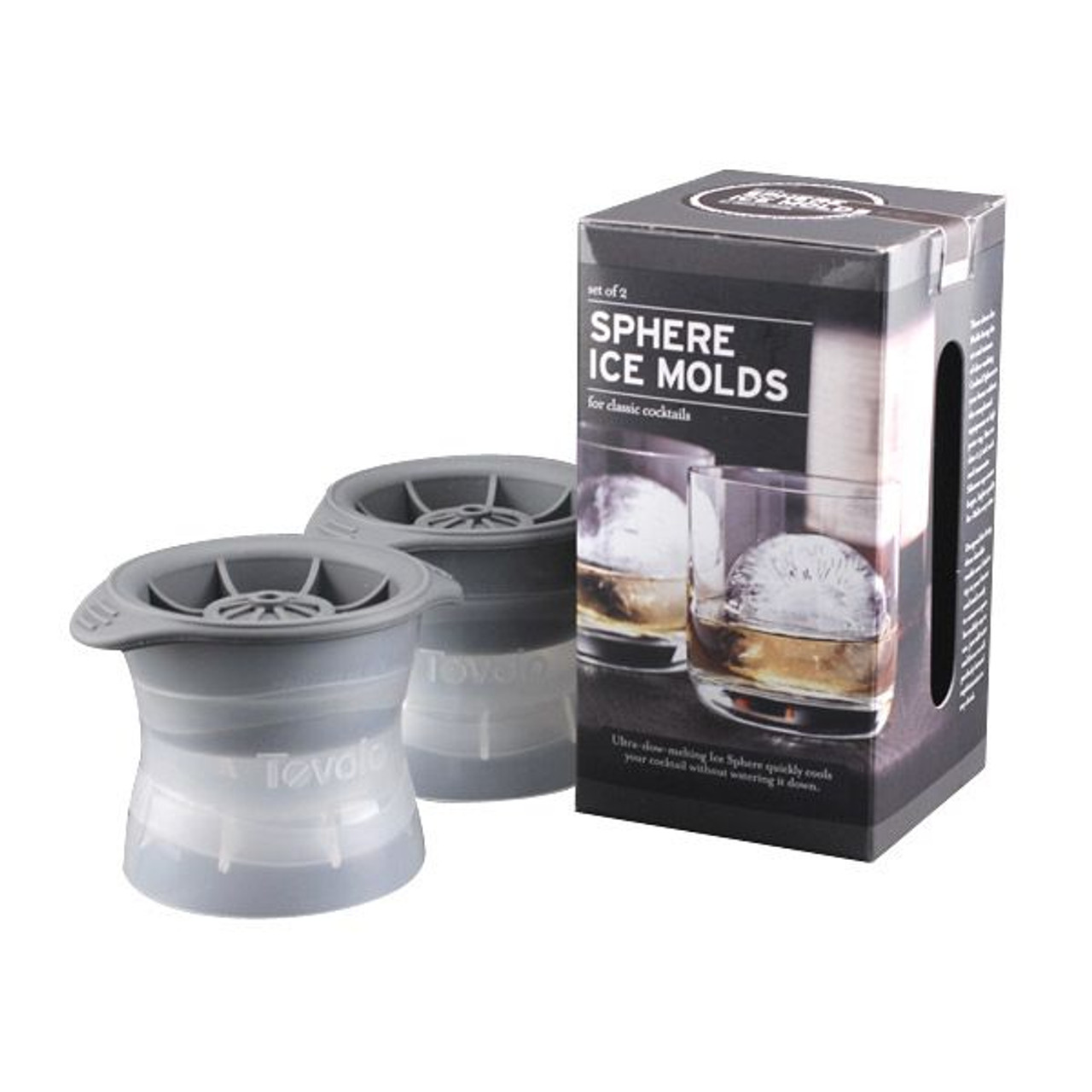 Tovolo 2 in. Cubes for Whiskey Bourbon, Spirits and Liquor Drinks