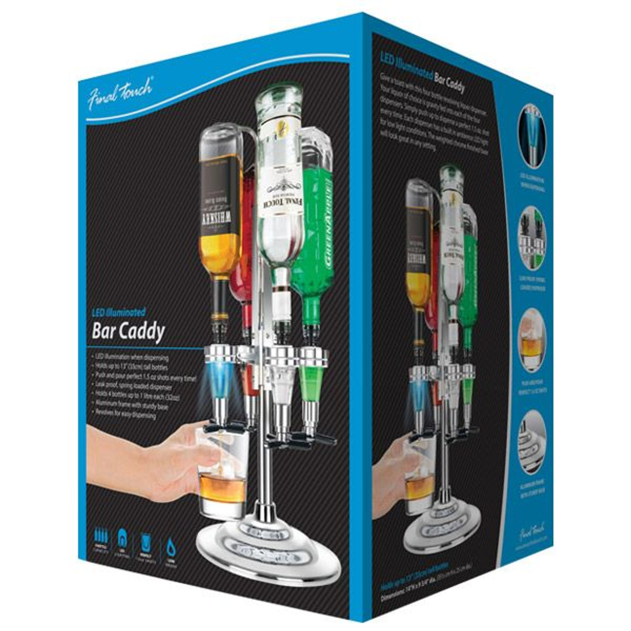 2 Rotatable Bottles Liquor Dispenser – GloryBooze