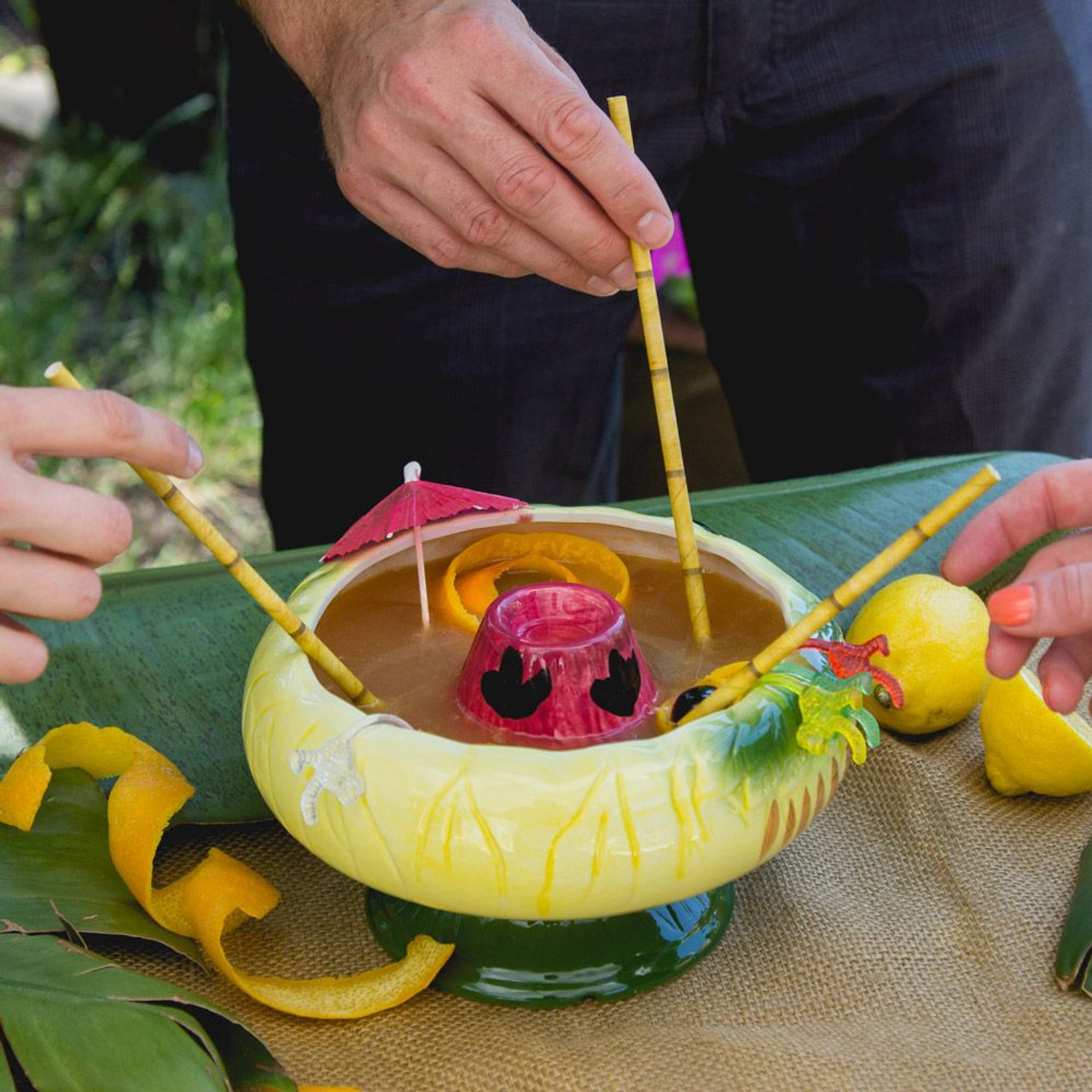 ceramic volcano bowl