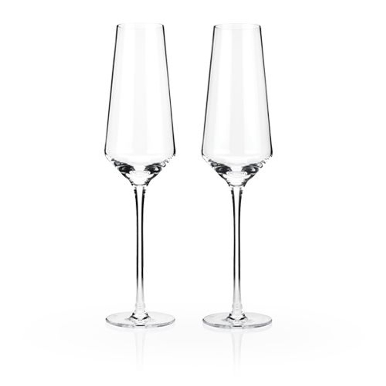 set of 8 champagne flutes