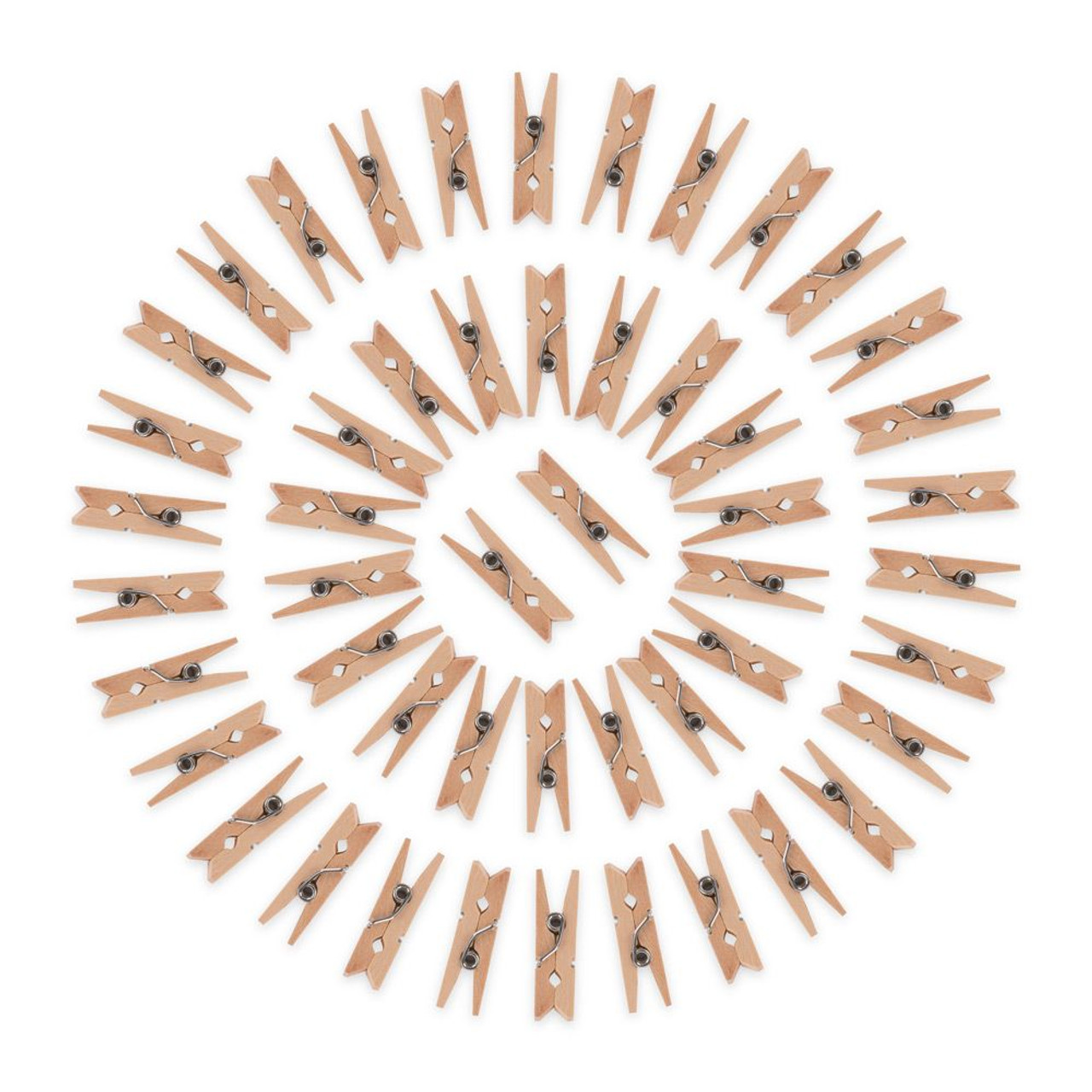 Style Selections 50-Pack Off-White Wood Clothespins