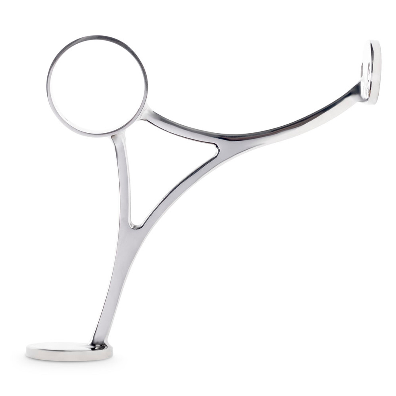 Combination Foot Rail Bracket - Polished Stainless Steel - 2 OD