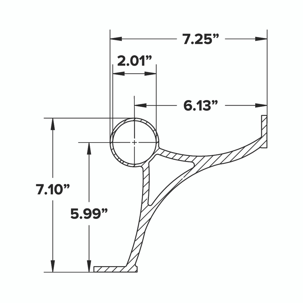 Combination Foot Rail Bracket - Oil Rubbed Bronze picture