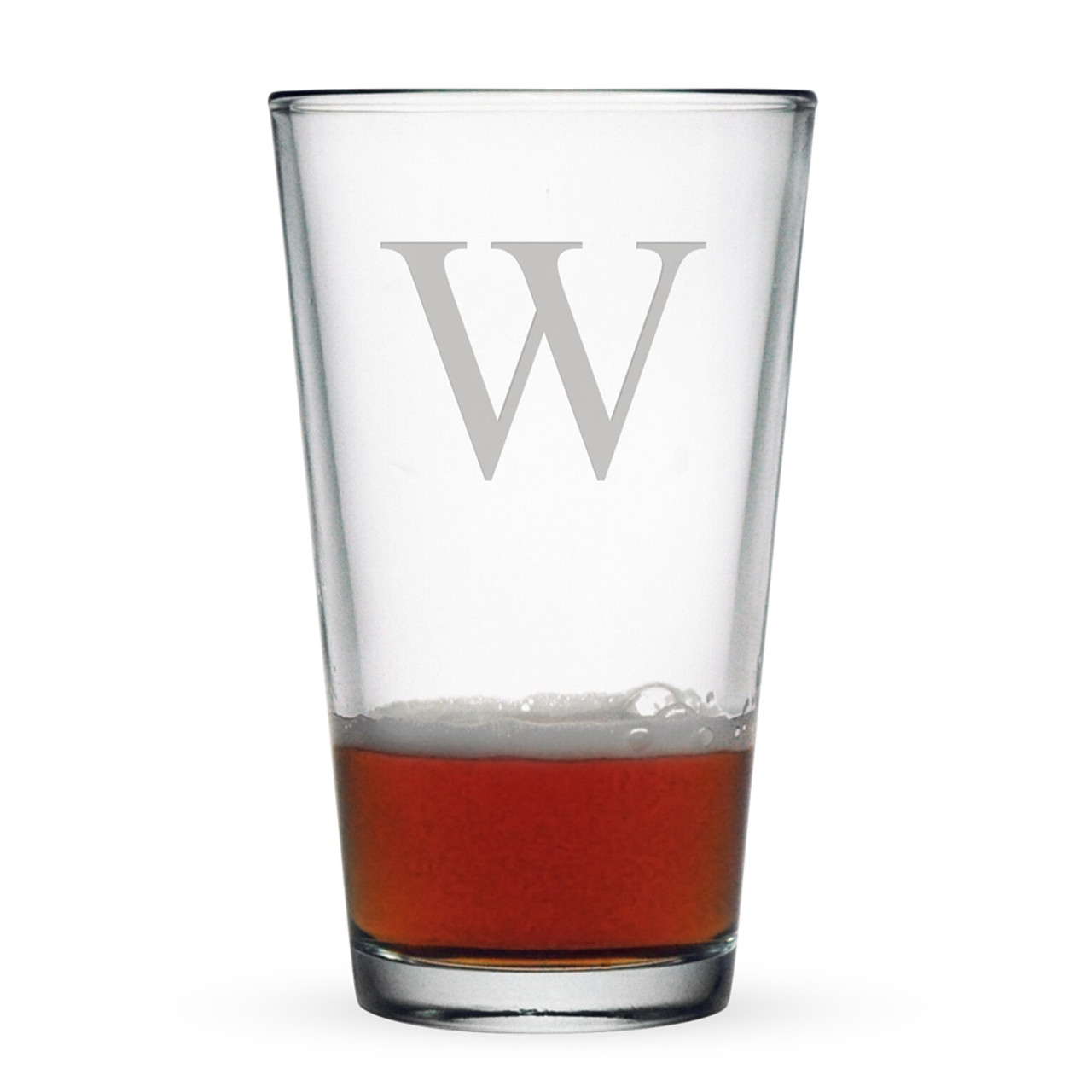 Monogram Beer Can Glasses (Set of 4)