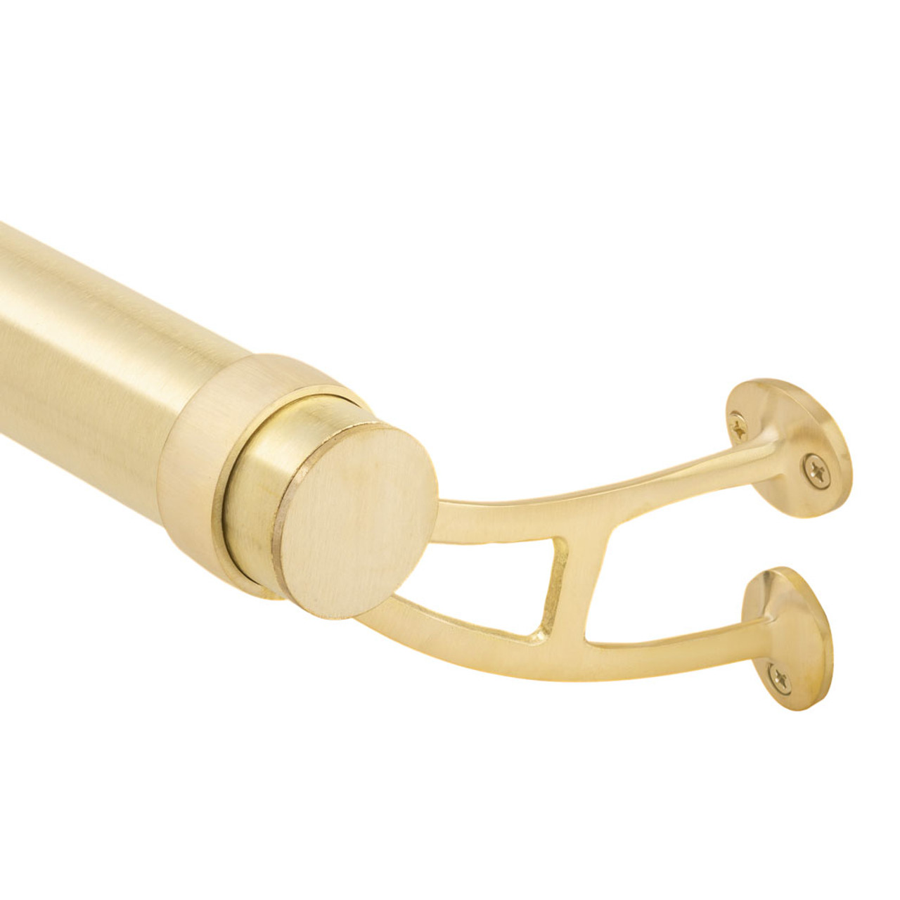Lavi Industries 2 Bar Bracket, Satin Stainless Steel, Solid Brass &  Stainless Steel Fittings