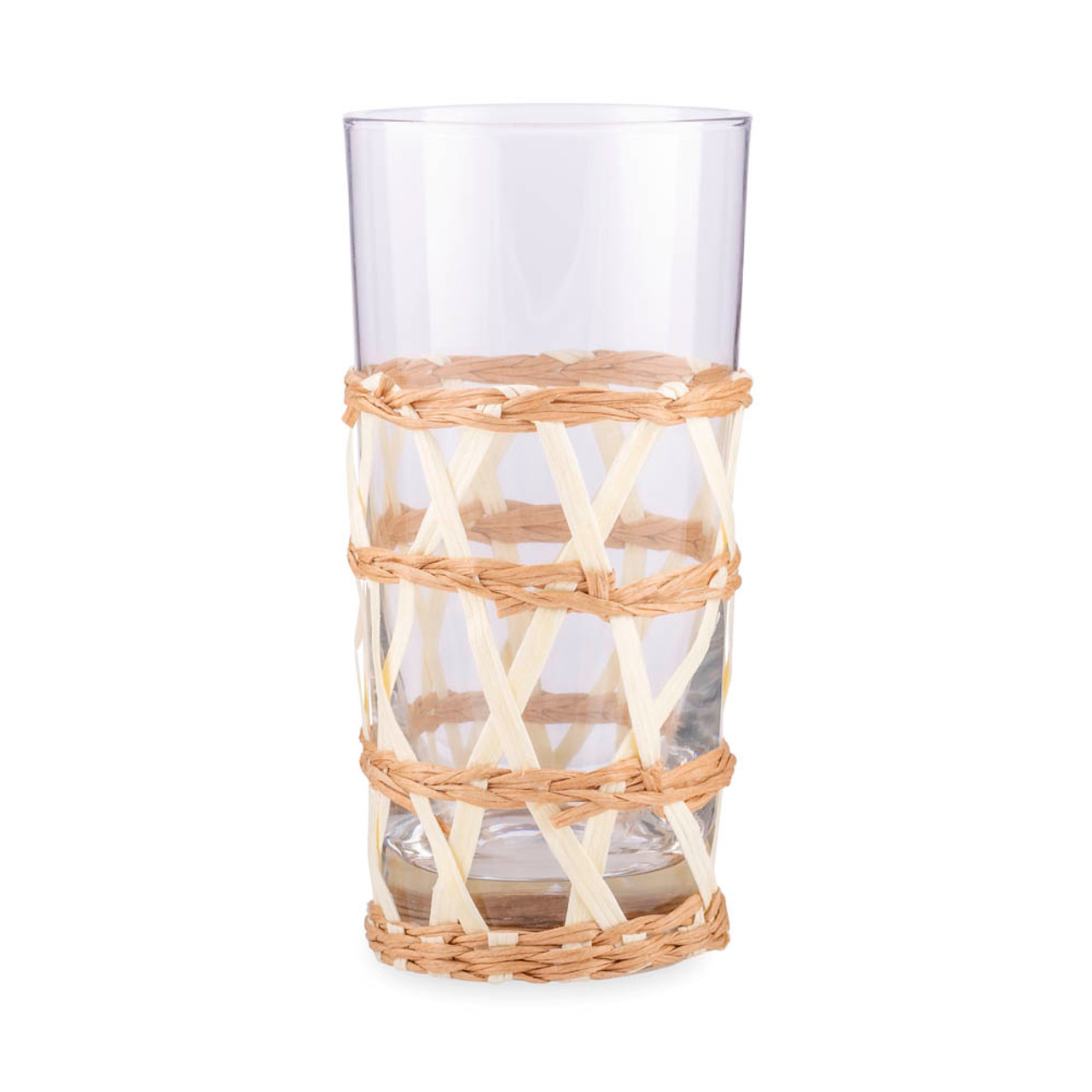 Libbey Tiki Bamboo Hi-Ball Glasses, 16-ounce, Set of 4 