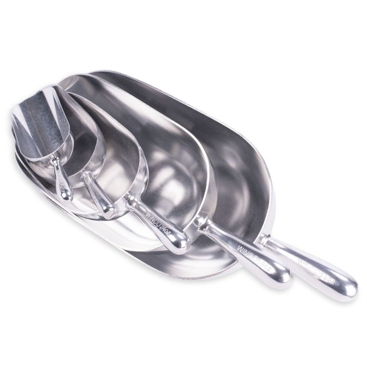 Winco (AS-58) 58 oz. Aluminum Scoop