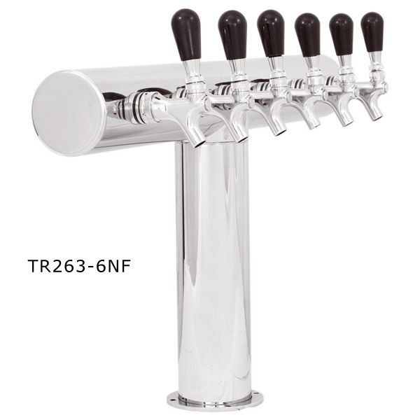 Terra Draft Beer Tower - No Flange - Stainless Steel - 3 3/16