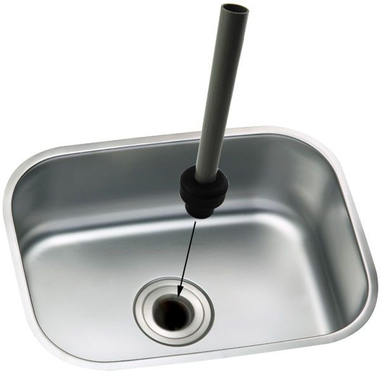 Bar Sink Overflow Pipe - PVC Plastic - KegWorks
