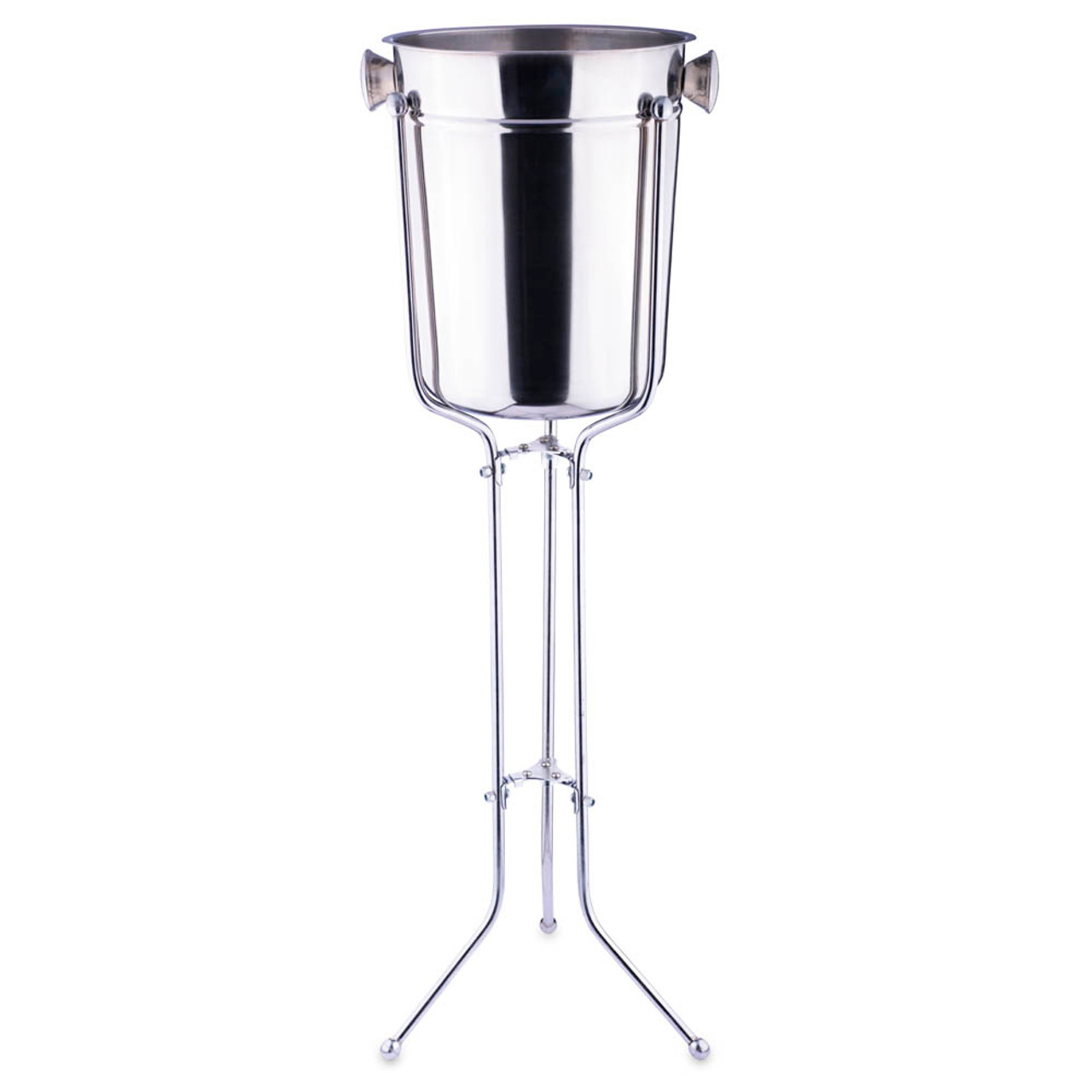 metal ice bucket with stand