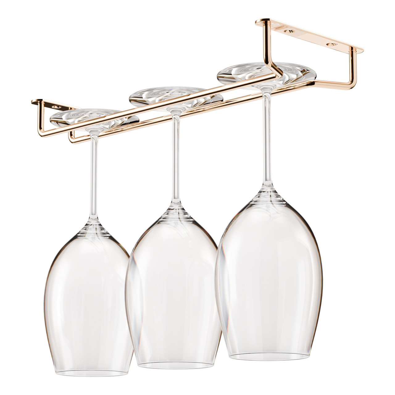 Glass Hanger Rack Polished Brass 12