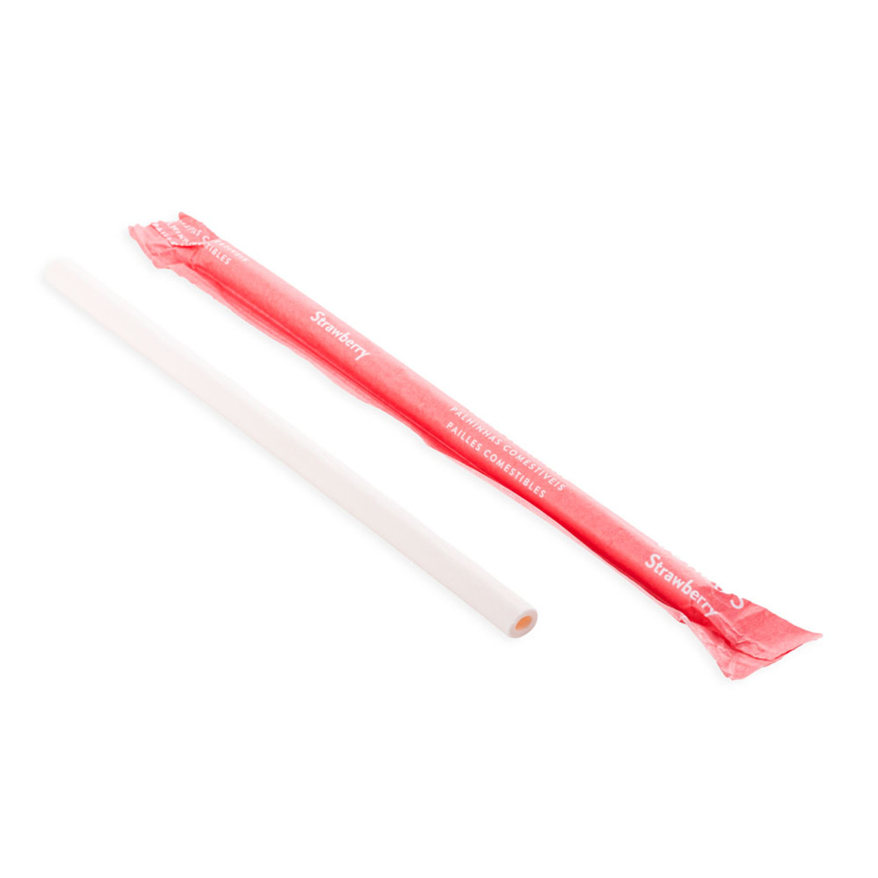 Sorbos Edible Strawberry Flavored Straws (200/case)