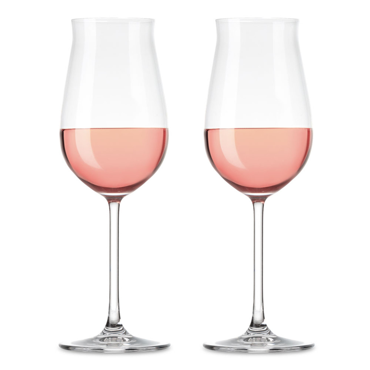 (old) Now $87.74 - Set of 6 Dark Rose Color Wine Glasses