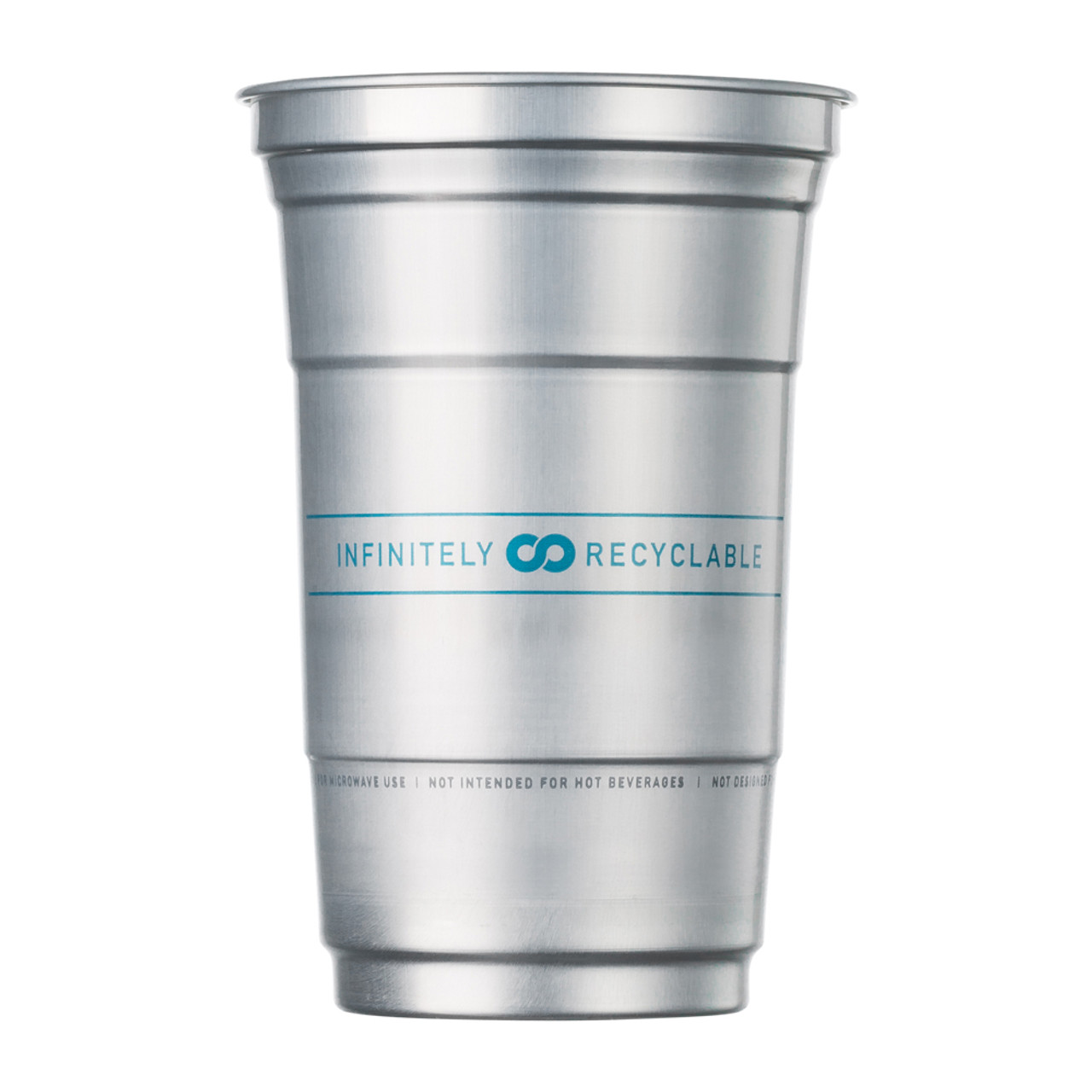 Ball Aluminum Cup Recyclable Party Cups, 20 oz. Cup, 10 Cups Per Pack