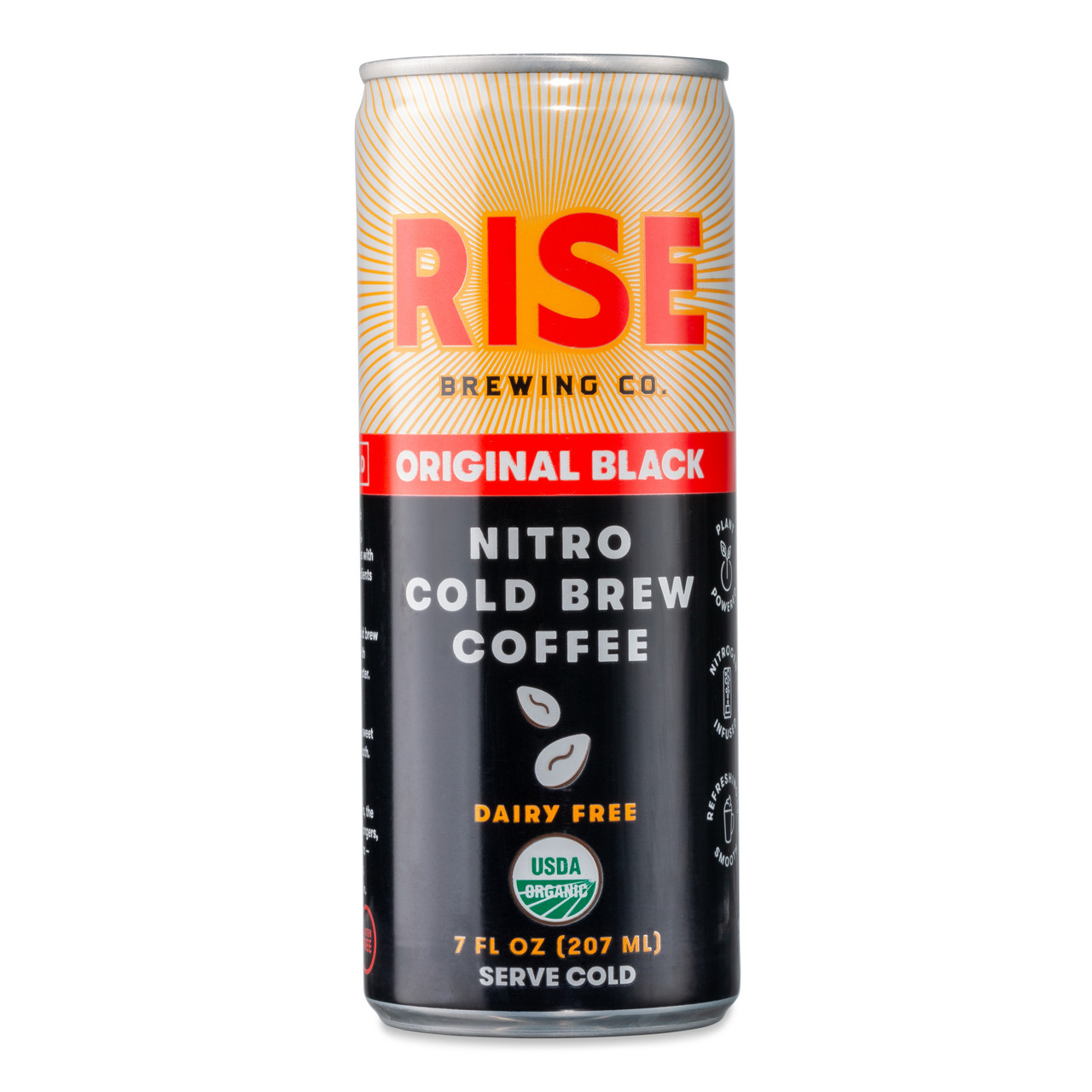 RISE Brewing Co. Original Black Nitro Cold Brew Coffee - 7 oz Can
