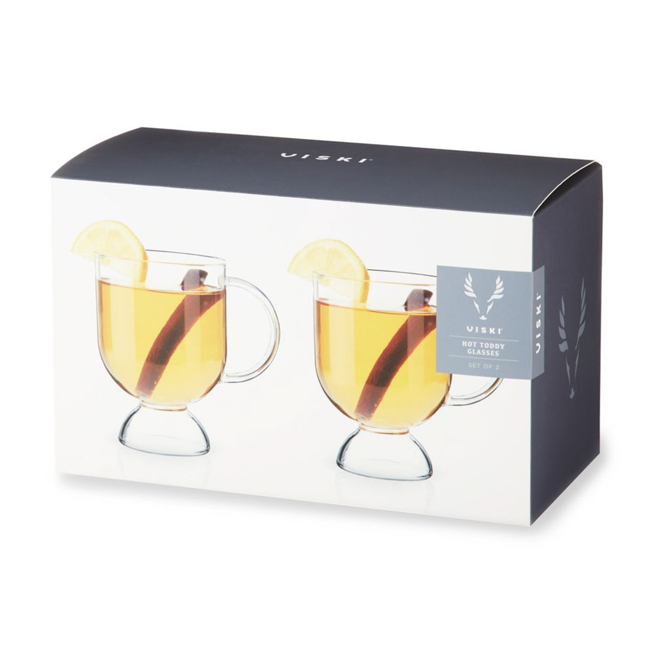 Viski Reserve Colored Wine Glasses, Set of 2, Smoke