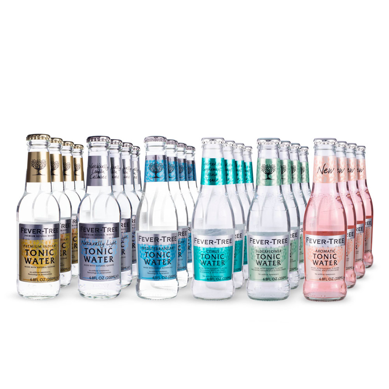 Fever Tree Tonic Water Variety Pack Includes 6 Flavors 24 Bottles