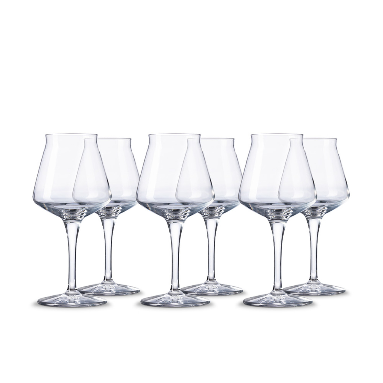 18 Ounce Pilsner Glasses, Set Of 6 Stemmed Beer Glass Set