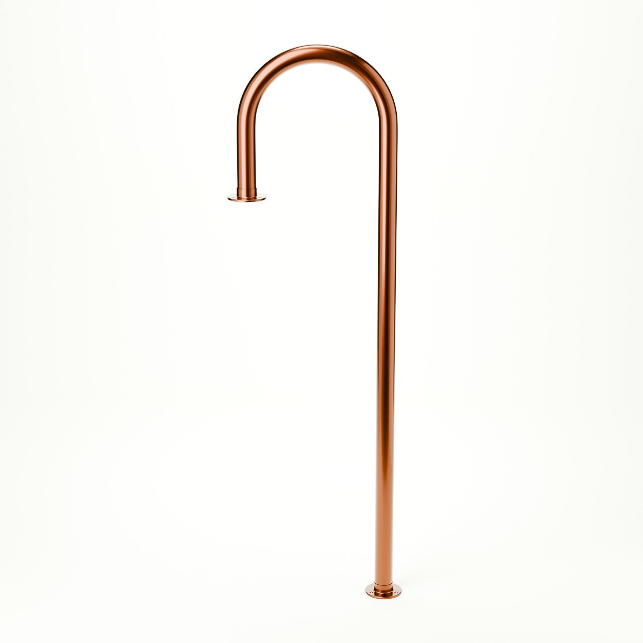Floor Mounted Candy Cane Service Bar Rail - 2