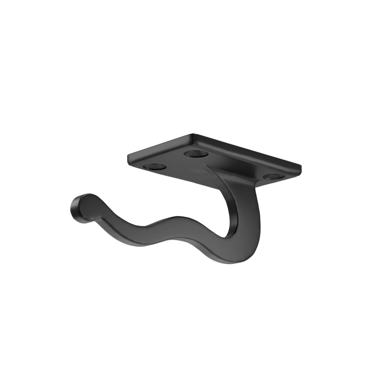 Bar Face Purse & Coat Hook - Single - Gunmetal Grey