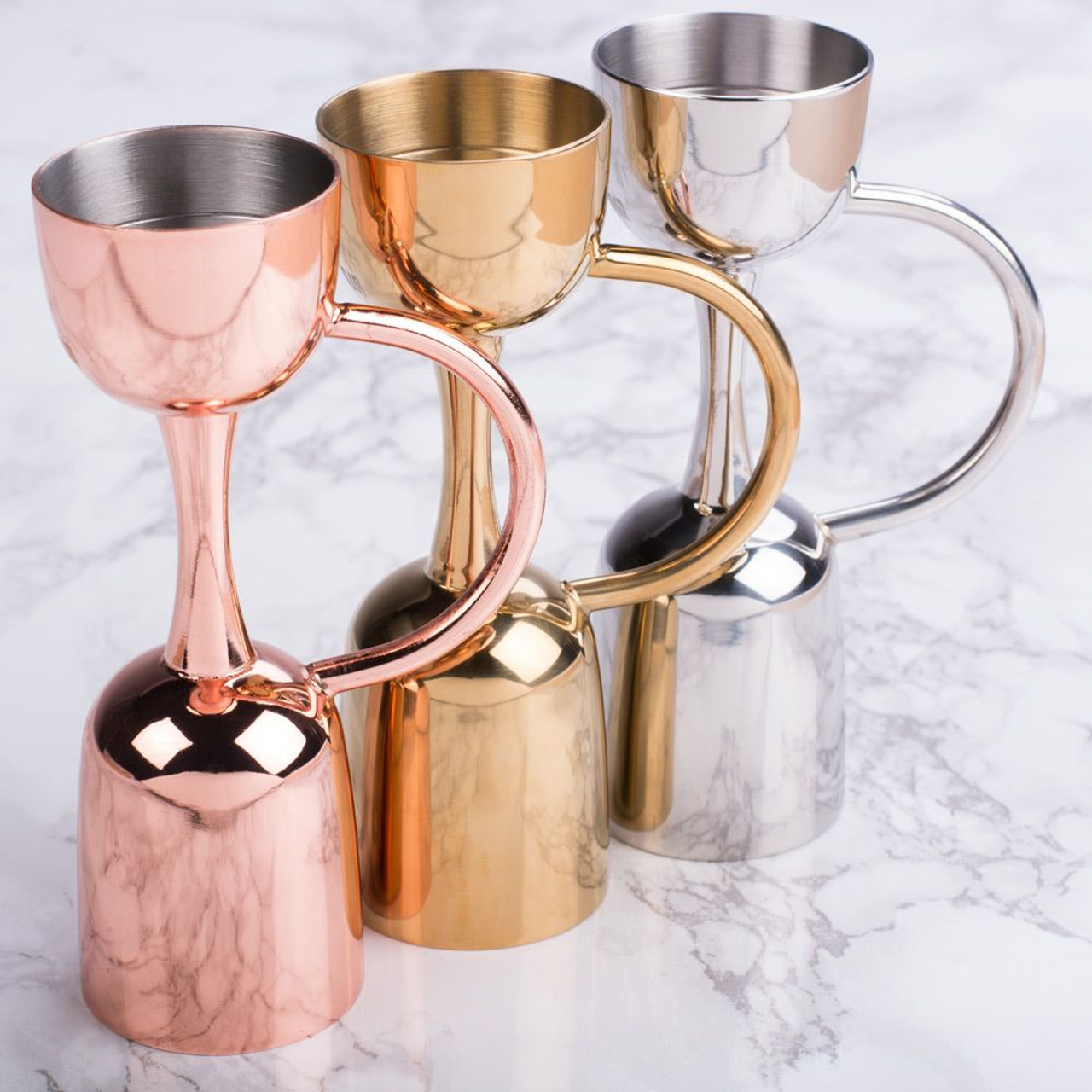 CAMUS COGNAC COPPER-PLATED COCKTAIL JIGGER