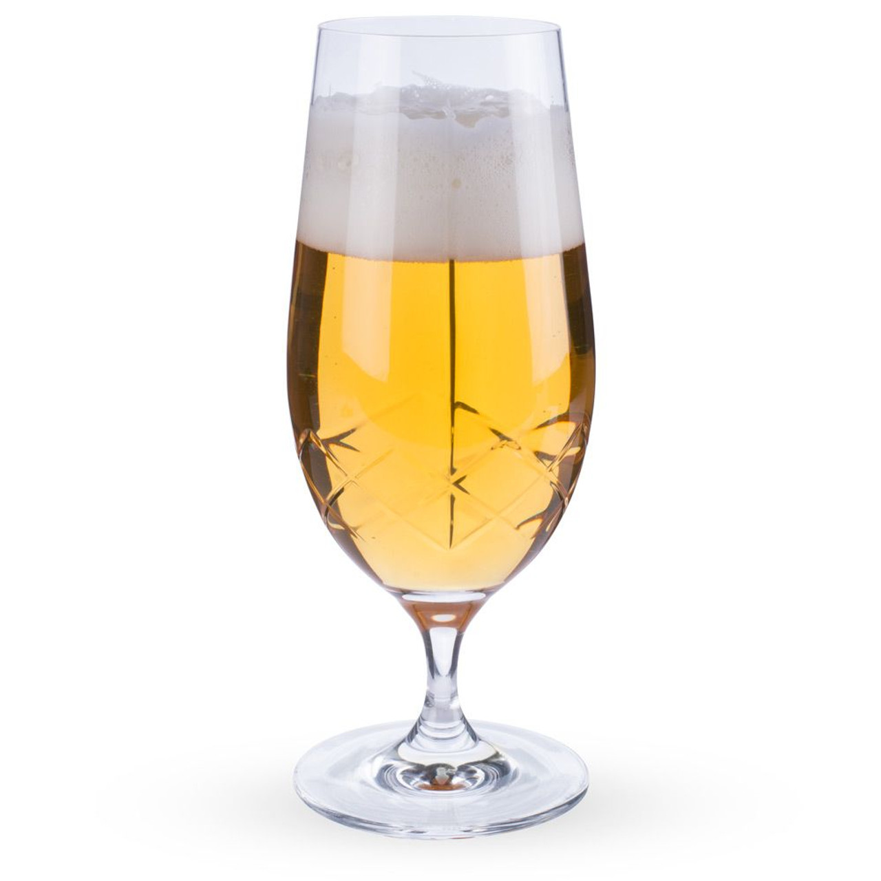 Subtle Beer Glass, Set of 4, Handmade Glassware 