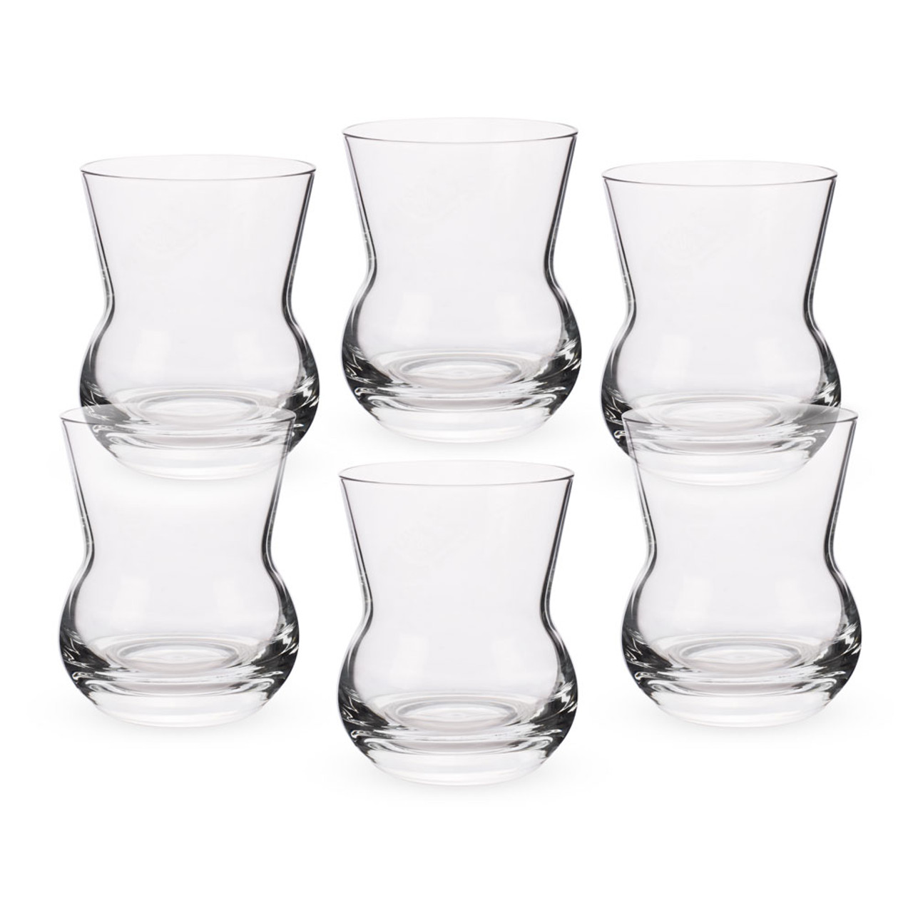 Pack of 6 Small Whisky Glass for Serving Samples and Tasters Urban Bar Thistle Dram Whisky Glass 12cl 