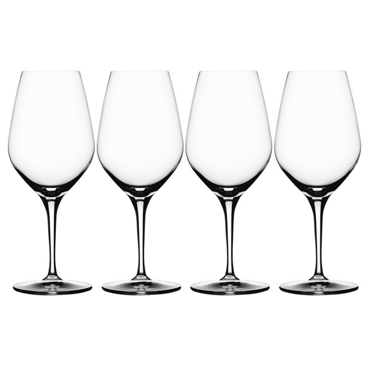 Pair of Spiegelau Patterned White Wine Glasses 