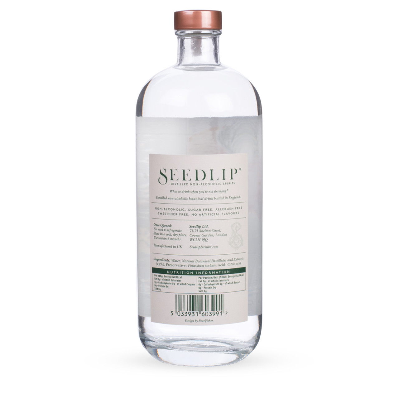 Seedlip Grove 42 Spirits Distilled Non-Alcoholic Citrus - 700ml
