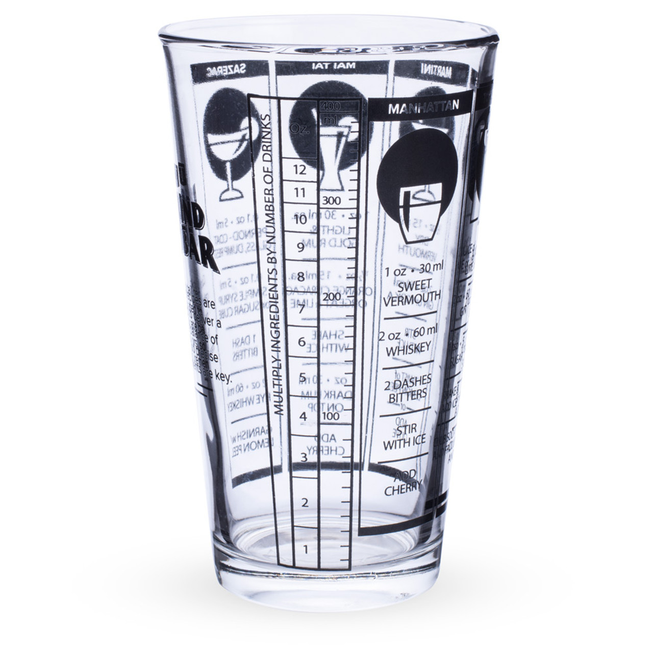 Mixed Drink Recipe Glass, 16 oz. – Home Bar and More