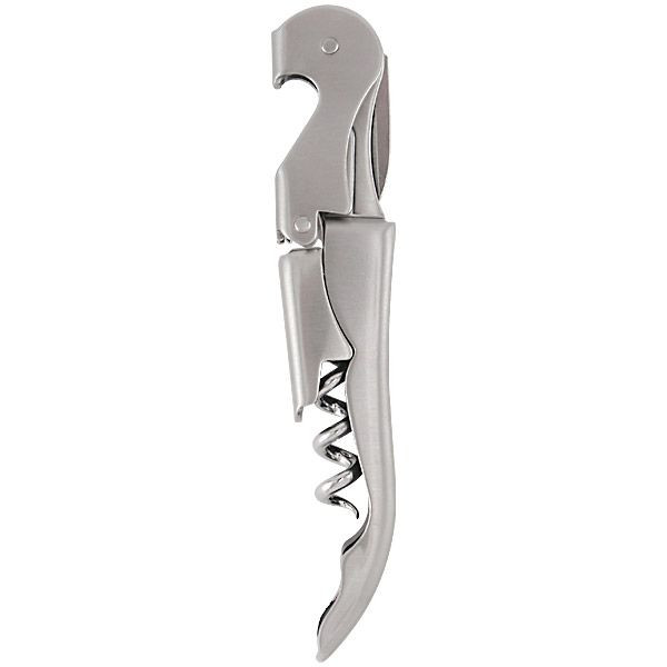 Waiters Double Lever Corkscrew Wine Opener Stainless Steel