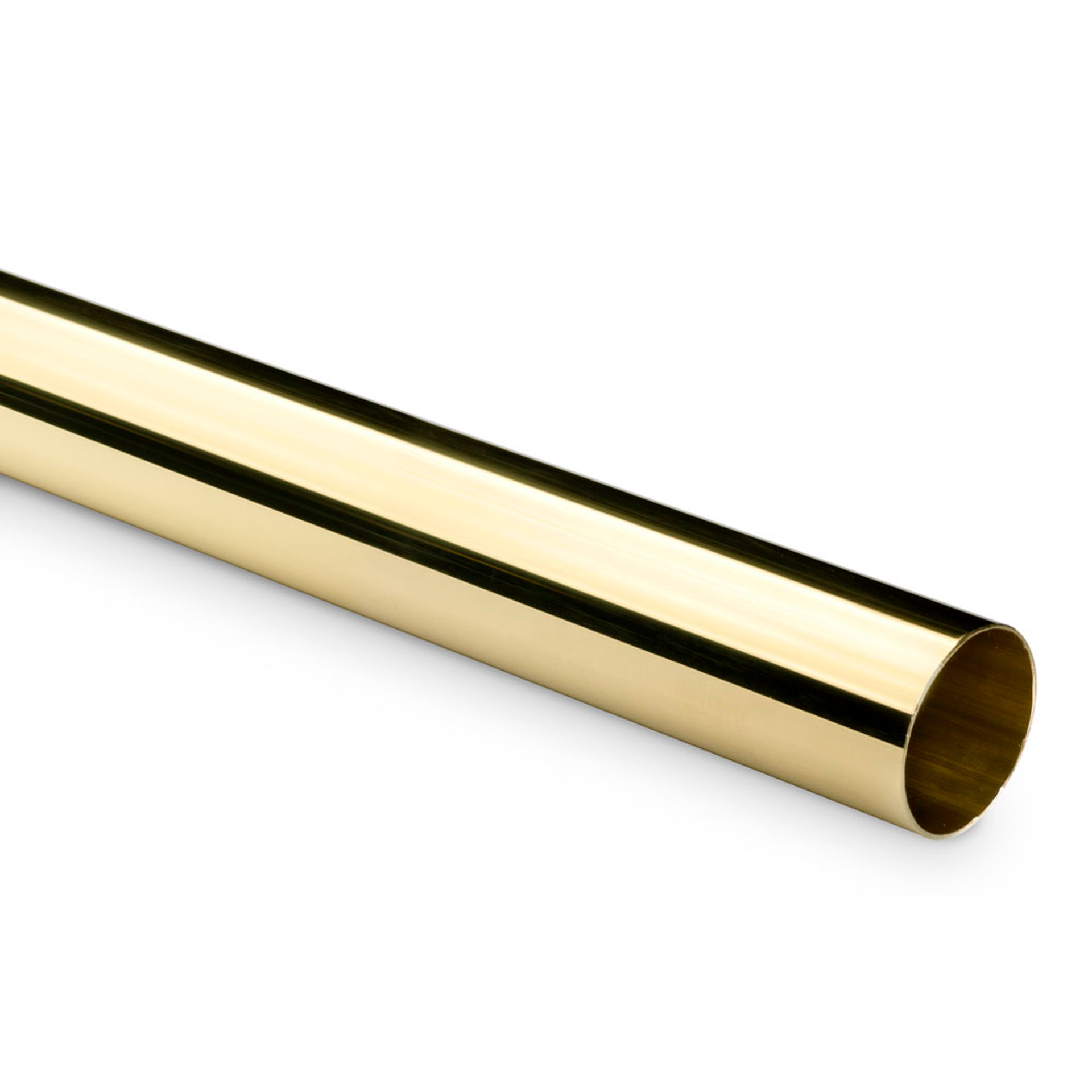 Bar Foot Rail Tubing Polished Brass 2" OD KegWorks