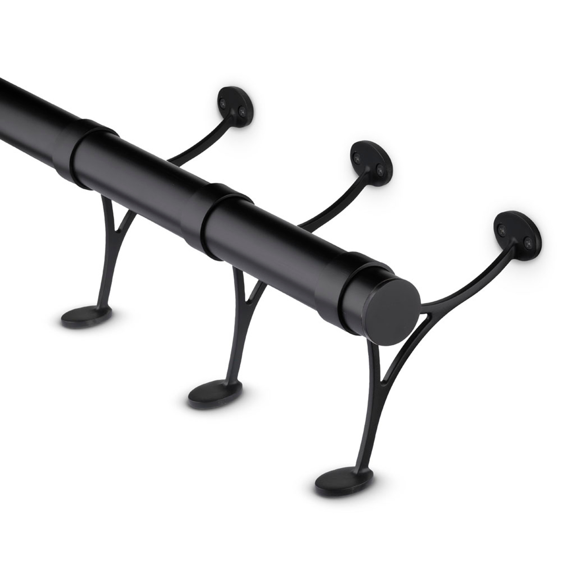 Matte Black Bar Foot Rail Kit KegWorks