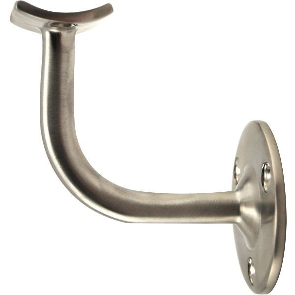 Hand Rail Bracket Brushed Stainless Steel 2" OD