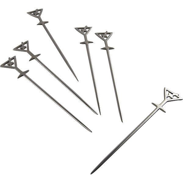 Stainless Steel Martini Picks Set of 6