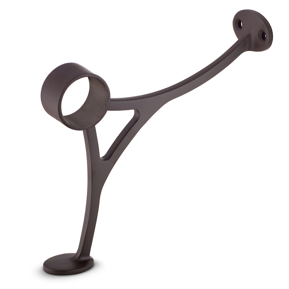 Combination Foot Rail Bracket Oil Rubbed Bronze 2" OD