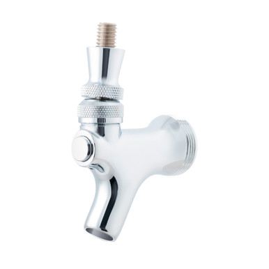 Draft Beer Faucet with Stainless Steel Lever - Chrome