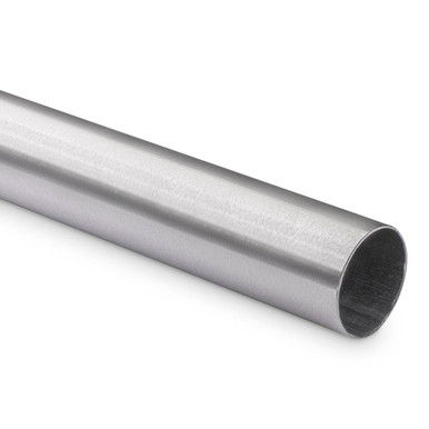 Bar Foot Rail Tubing - Brushed Stainless Steel - 2" OD - 4 ft