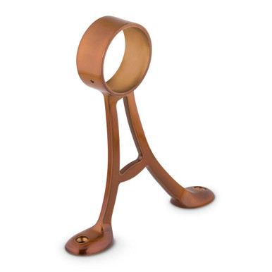 Floor Mount Foot Rail Bracket - Sunset Copper - 2" OD