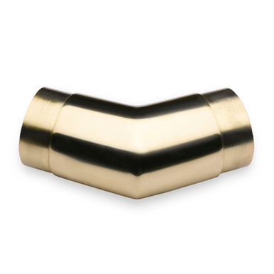 Flush Angle Fitting 135(45) Degree - Polished Brass - 2" OD