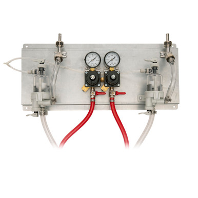 2 Product Deluxe Regulator Panel with Plastic FOB and Hoses