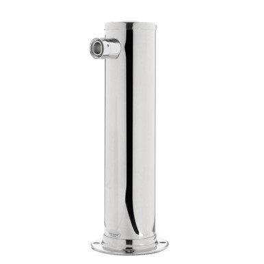 Draft Tower - 100% Stainless Steel Contact - 3" Column - 1 Tap - No Faucets