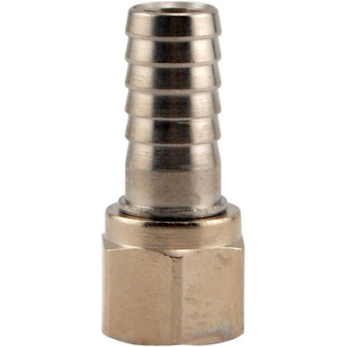 3/8" Barb to 1/4" Swivel Nut - Stainless Steel