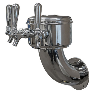 Lantern Wall Mount Draft Beer Tower - Air Cooled - 3 to 5 Faucets