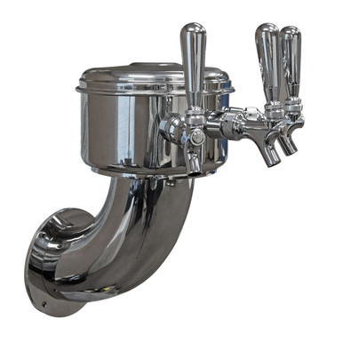 Lantern Wall Mount Draft Beer Tower - Glycol Cooled - 3 to 5 Faucets