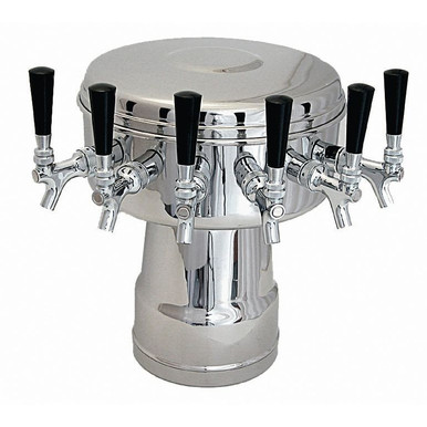 Mushroom Draft Beer Tower - Glycol Cooled - 4 to 6 Faucets